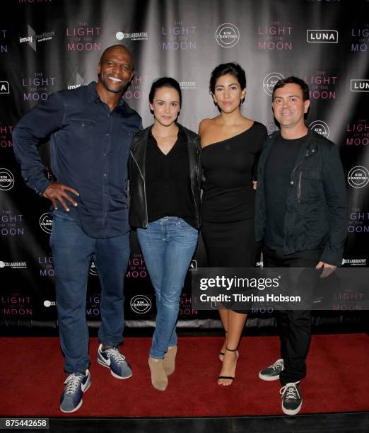 Terry Crews, Melissa Fumero, Stephanie Beatriz and Joe Lo Truglio attend 'The Light Of The Moon' Los Angeles premiere at Laemmle Monica Film Center...