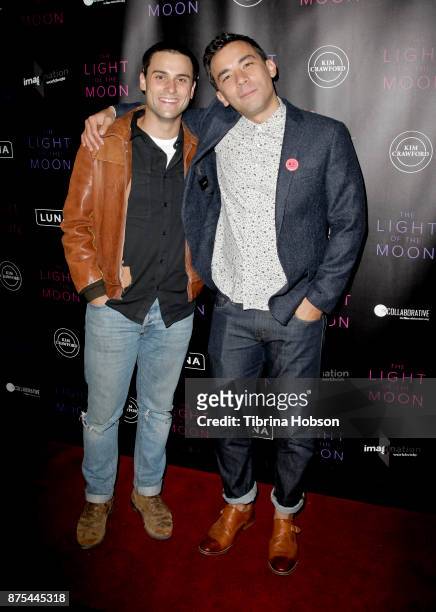 Jack Falahee and Conrad Ricamora attend 'The Light Of The Moon' Los Angeles premiere at Laemmle Monica Film Center on November 16, 2017 in Santa...