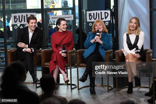 Actors Allen Leech, Sophie McShera, Lesley Nicol and Joanne Froggatt visit Build to discuss "Downton Abbey: The Exhibition" at Build Studio on...