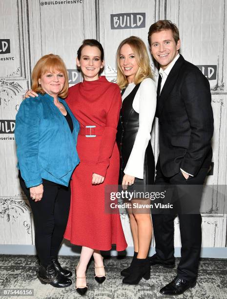Actors Lesley Nicol, Sophie McShera, Joanne Froggatt and Allen Leech visit Build to discuss "Downton Abbey: The Exhibition" at Build Studio on...