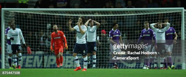 Preston North End's Ben Pearson during the Sky Bet Championship match between Preston North End and Bolton Wanderers at Deepdale on November 17, 2017...