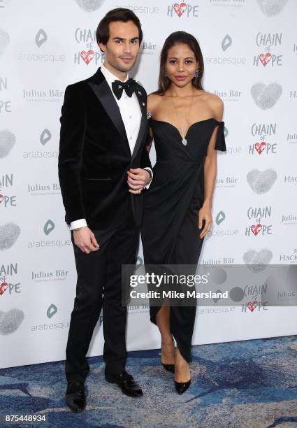Lady Emma Weymouth and Mark Francis Vandelli attend the Chain Of Hope Gala Ball held at Grosvenor House, on November 17, 2017 in London, England.