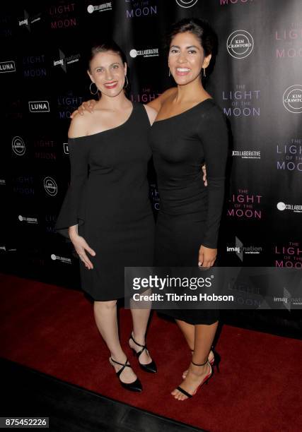 Jessica Thompson and Stephanie Beatriz attend 'The Light Of The Moon' Los Angeles premiere at Laemmle Monica Film Center on November 16, 2017 in...