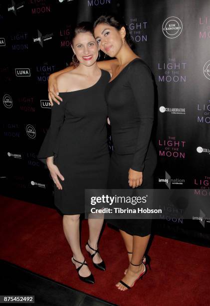 Jessica Thompson and Stephanie Beatriz attend 'The Light Of The Moon' Los Angeles premiere at Laemmle Monica Film Center on November 16, 2017 in...