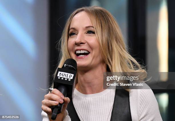 Actress Joanne Froggatt visits Build to discuss "Downton Abbey: The Exhibition" at Build Studio on November 17, 2017 in New York City.