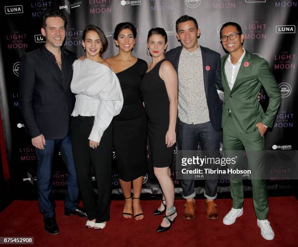 Michael Cuomo, Myriam Schroeter, Stephanie Beatriz, Jessica Thompson, Conrad Ricamora and Carlo Velayo attend 'The Light Of The Moon' Los Angeles...