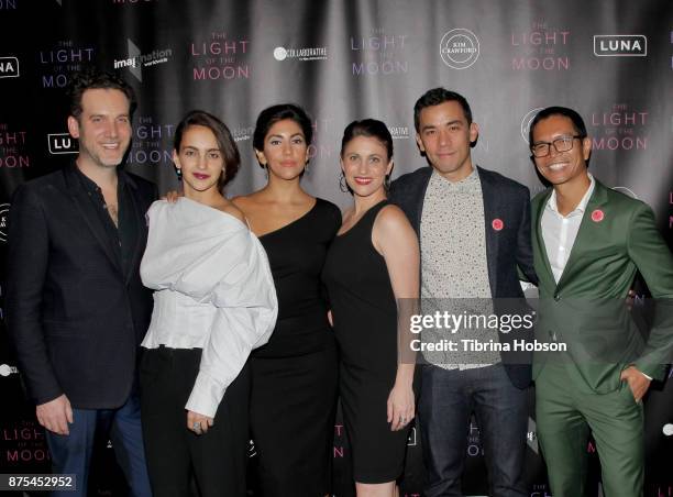 Michael Cuomo, Myriam Schroeter, Stephanie Beatriz, Jessica Thompson, Conrad Ricamora and Carlo Velayo attend 'The Light Of The Moon' Los Angeles...