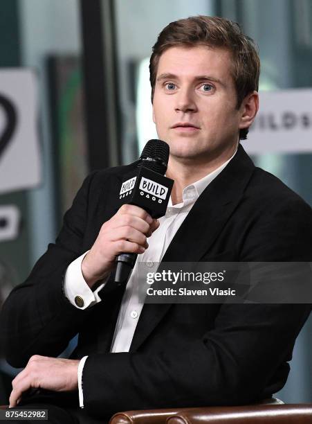 Actor Allen Leech visits Build to discuss "Downton Abbey: The Exhibition" at Build Studio on November 17, 2017 in New York City.