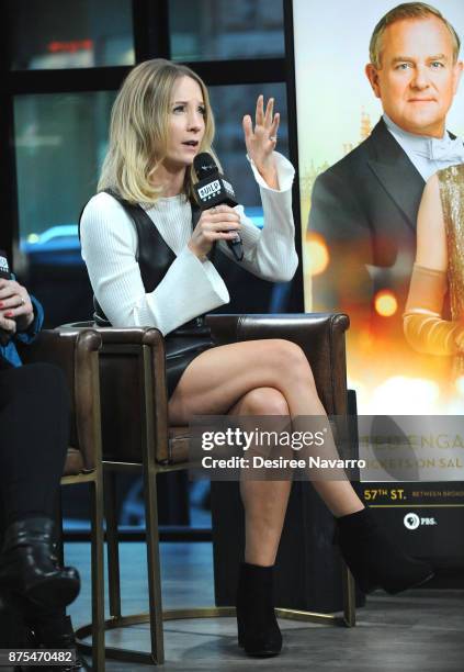 Actress Joanne Froggatt visits Build Series to discuss 'Downton Abbey: The Exhibition' at Build Studio on November 17, 2017 in New York City.