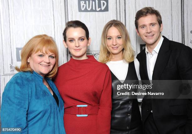 Actors Lesley Nicol, Sophie McShera, Joanne Froggatt and Allen Leech visit Build Series to discuss 'Downton Abbey: The Exhibition' at Build Studio on...