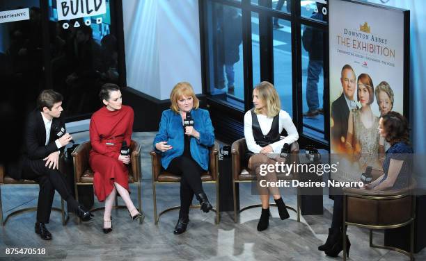 Actors Allen Leech, Sophie McShera, Lesley Nicol and Joanne Froggatt visit Build Series to discuss 'Downton Abbey: The Exhibition' at Build Studio on...