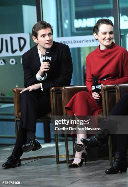 Actors Allen Leech and Sophie McShera visit Build Series to discuss 'Downton Abbey: The Exhibition' at Build Studio on November 17, 2017 in New York...