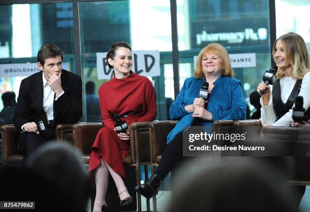 Actors Allen Leech, Sophie McShera, Lesley Nicol and Joanne Froggatt visit Build Series to discuss 'Downton Abbey: The Exhibition' at Build Studio on...