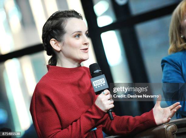 Actress Sophie McShera visits Build Series to discuss 'Downton Abbey: The Exhibition' at Build Studio on November 17, 2017 in New York City.