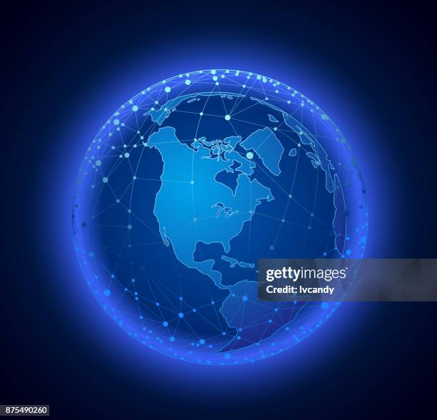 network earth - hinge vector stock illustrations