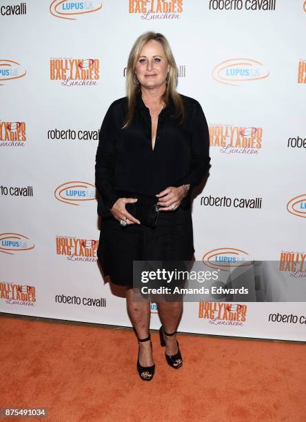 Kelly Stone arrives at the Lupus LA 15th Annual Hollywood Bag Ladies Luncheon at The Beverly Hilton Hotel on November 17, 2017 in Beverly Hills,...