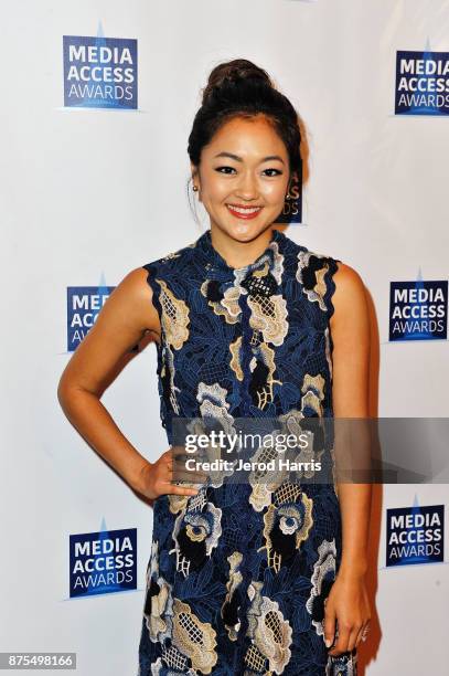 Amy Okuda attends the Media Access Awards 2017 at The Four Seasons on November 17, 2017 in Beverly Hills, California.