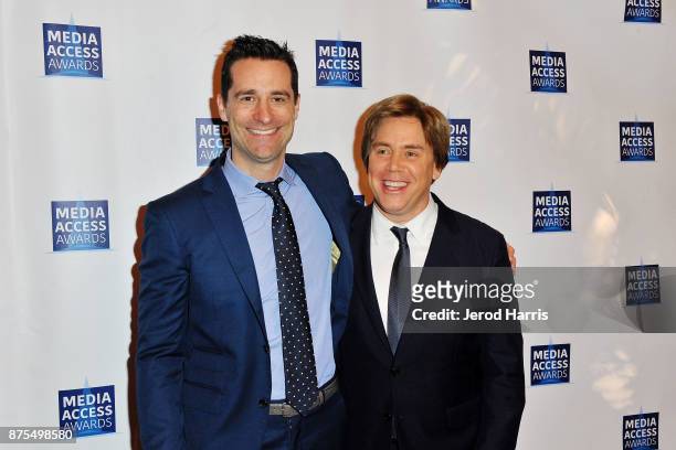 Todd Lieberman and Stephen Chbosky attend the Media Access Awards 2017 at The Four Seasons on November 17, 2017 in Beverly Hills, California.