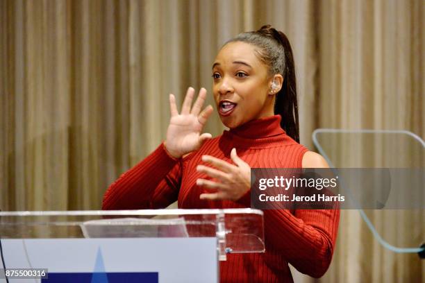 Treshelle Edmond attends the Media Access Awards 2017 at The Four Seasons on November 17, 2017 in Beverly Hills, California.