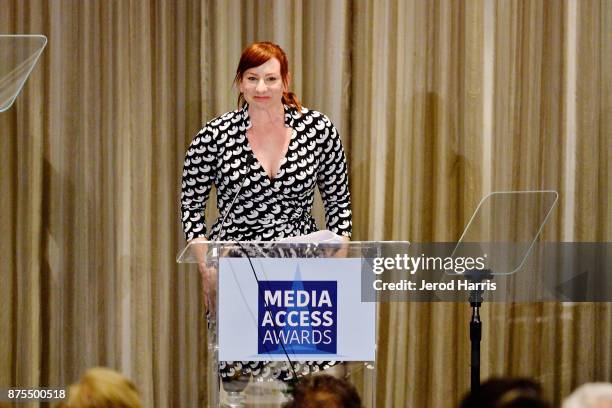 Katy Sullivan attends the Media Access Awards 2017 at The Four Seasons on November 17, 2017 in Beverly Hills, California.