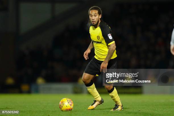 Sean Scannell of Burton Albion during the Sky Bet Championship match between Burton Albion and Sheffield United at Pirelli Stadium on November 17,...