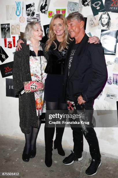 Karin Joop-Metz, Jette Joop and Wolfgang Joop during the 20th anniversary celebration of JETTE on November 17, 2017 in Berlin, Germany.