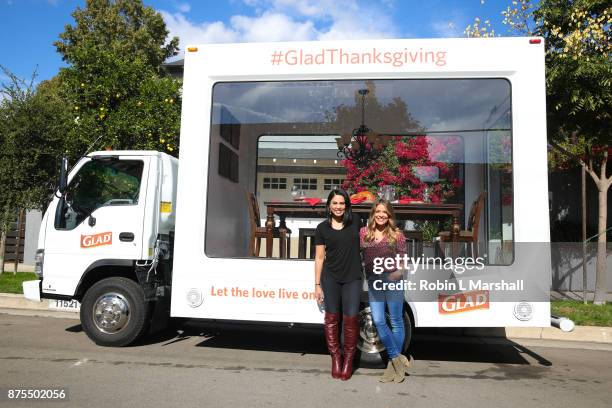 Chef Ayesha Curry and Lifestyle Expert Sabrina Soto attend "Friendsgiving For No Kid Hungry" Thanksgiving event on November 17, 2017 in Studio City,...