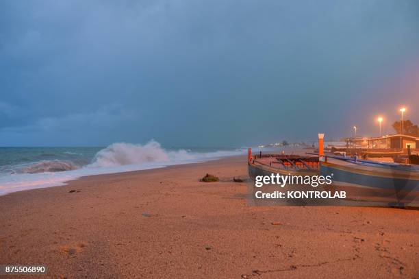 Storm caused by the heavy rains and storms caused by the NUMA cyclone that formed in the Ionian Sea and is sunk mainly on the Calabrian Ionian coasts...