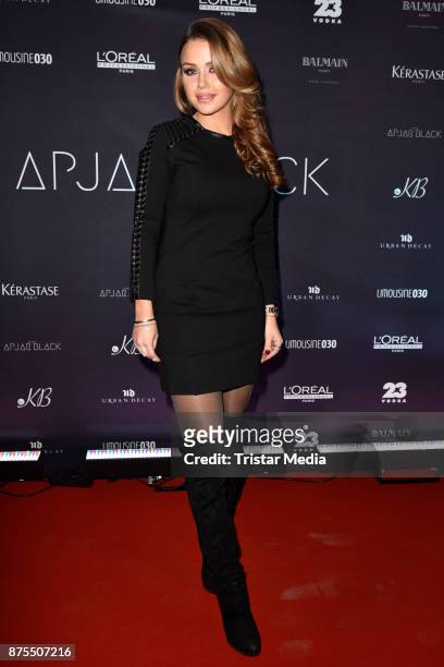 Kim Gloss attends the Apjar Black studio opening on November 17, 2017 in Berlin, Germany.