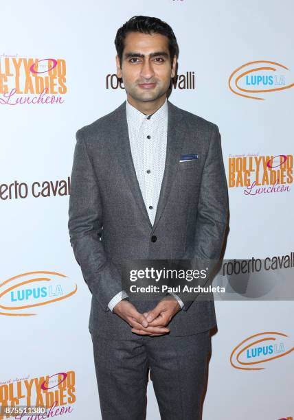 Actor Kumail Nanjiani attends the Lupus LA 15th annual Hollywood Bag Ladies Lunch at The Beverly Hilton Hotel on November 17, 2017 in Beverly Hills,...