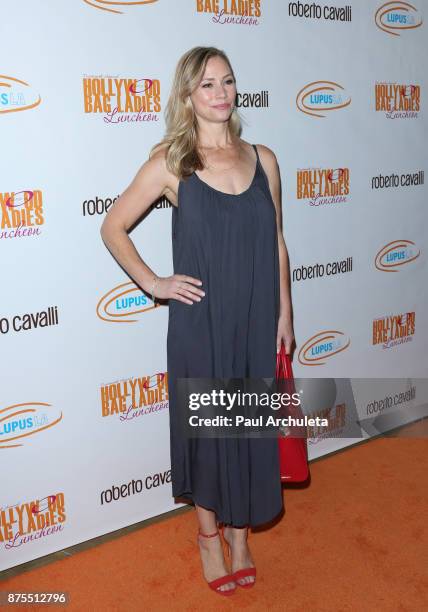 Actress Meredith Monroe attends the Lupus LA 15th annual Hollywood Bag Ladies Lunch at The Beverly Hilton Hotel on November 17, 2017 in Beverly...