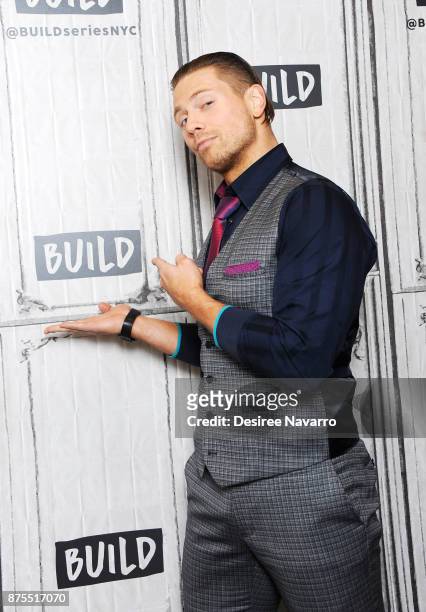 Professional wrestler The Miz visits Build to discuss 'The Challenge: Champs vs. Stars' at Build Studio on November 17, 2017 in New York City.