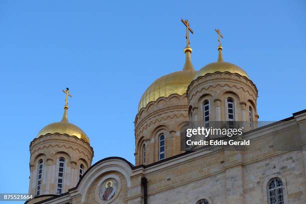 the gorny monastery in ein kerem jerusalem - convent bildbanksfoton och bilder