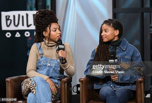 Duo Chloe x Halle, made up of sisters Chloe and Halle Bailey visit Build to discuss "Grown-ish", the sitcom series and a spin-off of Black-ish at...