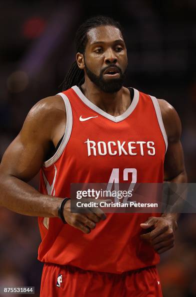 Mi Nene Rockets Nene Hilario of the Houston Rockets during the first half of the NBA ...
