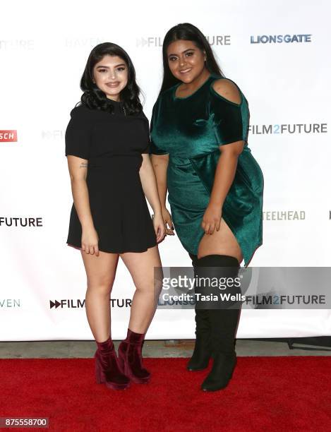 Jenna Flores and Marlene Leyva at the Film2Future Year 2 Awards Ceremony on November 16, 2017 in Los Angeles, California.