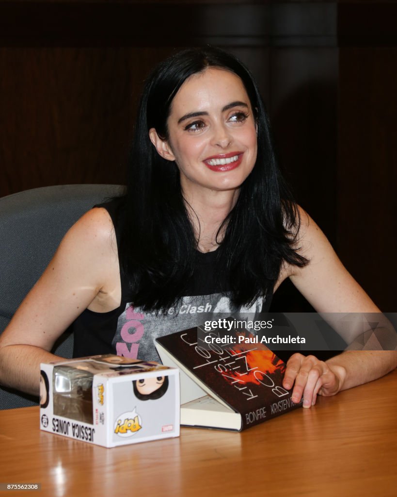 Krysten Ritter Library Actress Krysten Ritter signs copys of her new book