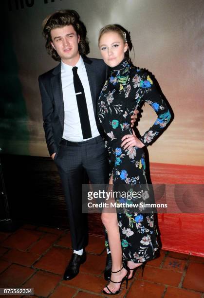 Joe Keery and Maika Monroe at the premiere of IFC Films' "The Tribes Of Palos Verdes" at The Theatre at Ace Hotel on November 17, 2017 in Los...