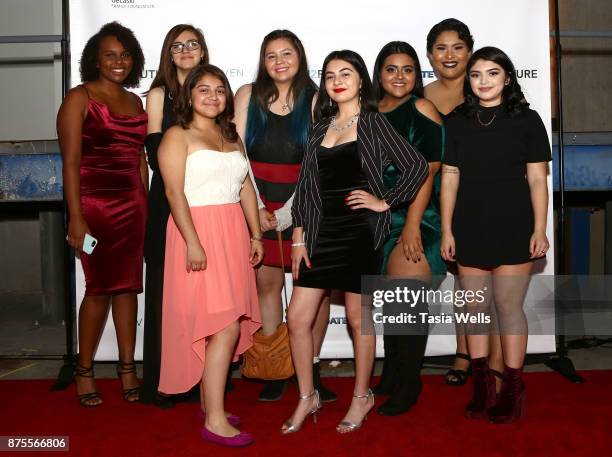 Film2Future students at the Film2Future Year 2 Awards Ceremony on November 16, 2017 in Los Angeles, California.