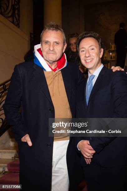 Jean Charles de Castelbajac and Stephane Bern attend the 22th Edition Of 'Les Sapins De Noel Des Createurs - Designer's Christmas Trees on November...