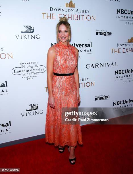 Actress Joanne Froggatt attends "Downton Abbey: The Exhibition" Gala Reception on November 17, 2017 in New York City.