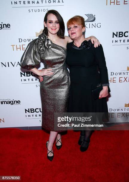 Sophie McShera and Lesley Nicol attend "Downton Abbey: The Exhibition" Gala Reception on November 17, 2017 in New York City.