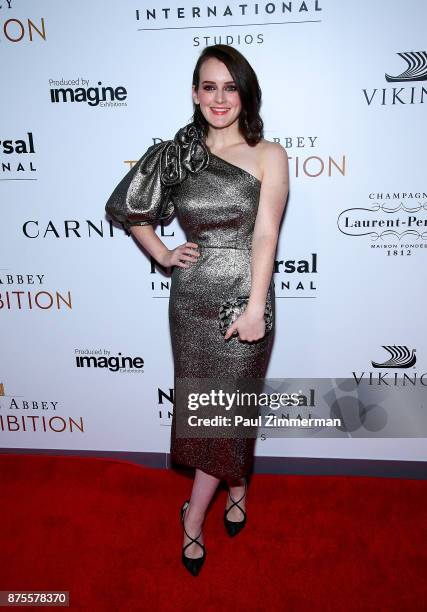 Actress Sophie McShera attends "Downton Abbey: The Exhibition" Gala Reception on November 17, 2017 in New York City.