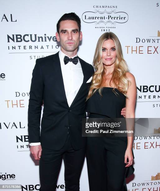 Carl Radke and Lauren Wirkus attend "Downton Abbey: The Exhibition" Gala Reception on November 17, 2017 in New York City.