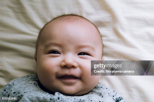 baby boy smile - shiratama camera stock pictures, royalty-free photos & images