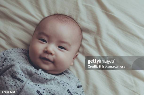 baby boy smile - shiratama camera stock pictures, royalty-free photos & images