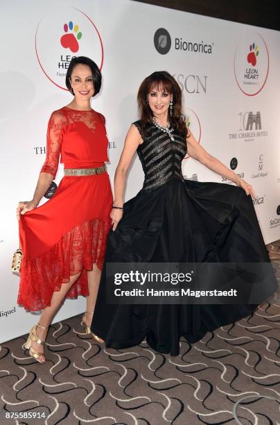 Natalia Klitschko and Anna Maria Kaufmann during the Leon Heart Foundation charity dinner at Charles hotel on November 17, 2017 in Munich, Germany.