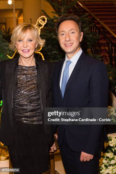 Marie Christiane Marek and Stephane Bern attend the 22th Edition Of 'Les Sapins De Noel Des Createurs - Designer's Christmas Trees on November 17,...