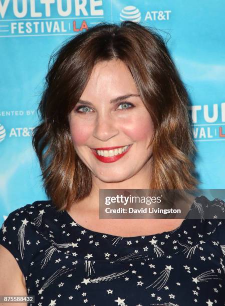 Actress Allison King attends the Vulture Festival Los Angeles Kick-Off Party at the Hollywood Roosevelt Hotel on November 17, 2017 in Hollywood,...