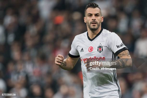 Alvaro Negredo Sanchez of Besiktas JK during the Turkish Spor Toto Super Lig football match between Besiktas JK and Teleset Mobilya Akhisarspor on...